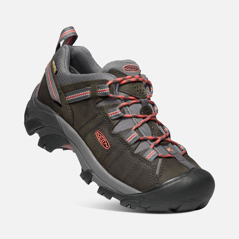 Zapatos de Seguridad Keen Mexico Negros Marrom - Mujer Targhee Ii Waterproof - KI8760392